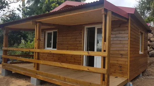 Chalet bois 30m² avec terrasse 12m²