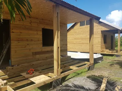 Double construction bois 72m² avec terrasse de 12m²
