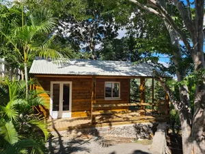 Petit chalet en bois de 20m² avec véranda