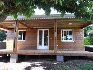 Chalet bois de 40m² avec terrasse